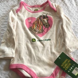 NWT baby girls horse onesie